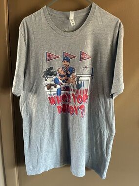 Buffalo Bills Who’s Your Daddy Funny Graphic T-Shirt XL NFL Gray